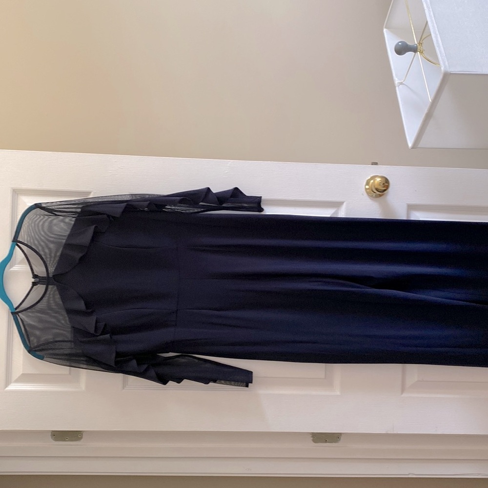 Jumpsuit Size 12 Color Navy Blue  R&M Richards. Like new only worn once